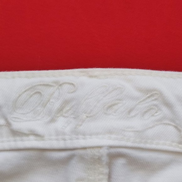 Buffalo David Bitton Misha mid rise straight leg jeans white women's size 6x30 - Picture 3 of 9